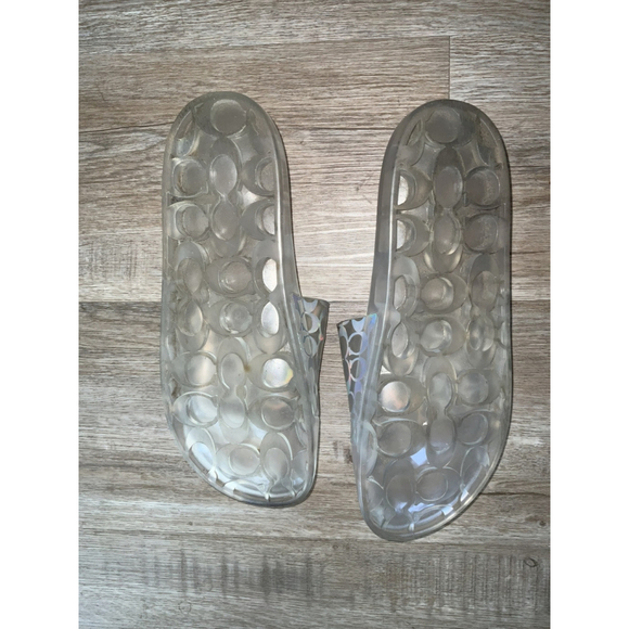 Coach Ugo Signature Rubber Slide Clear Size‎ 9 - Picture 4 of 7